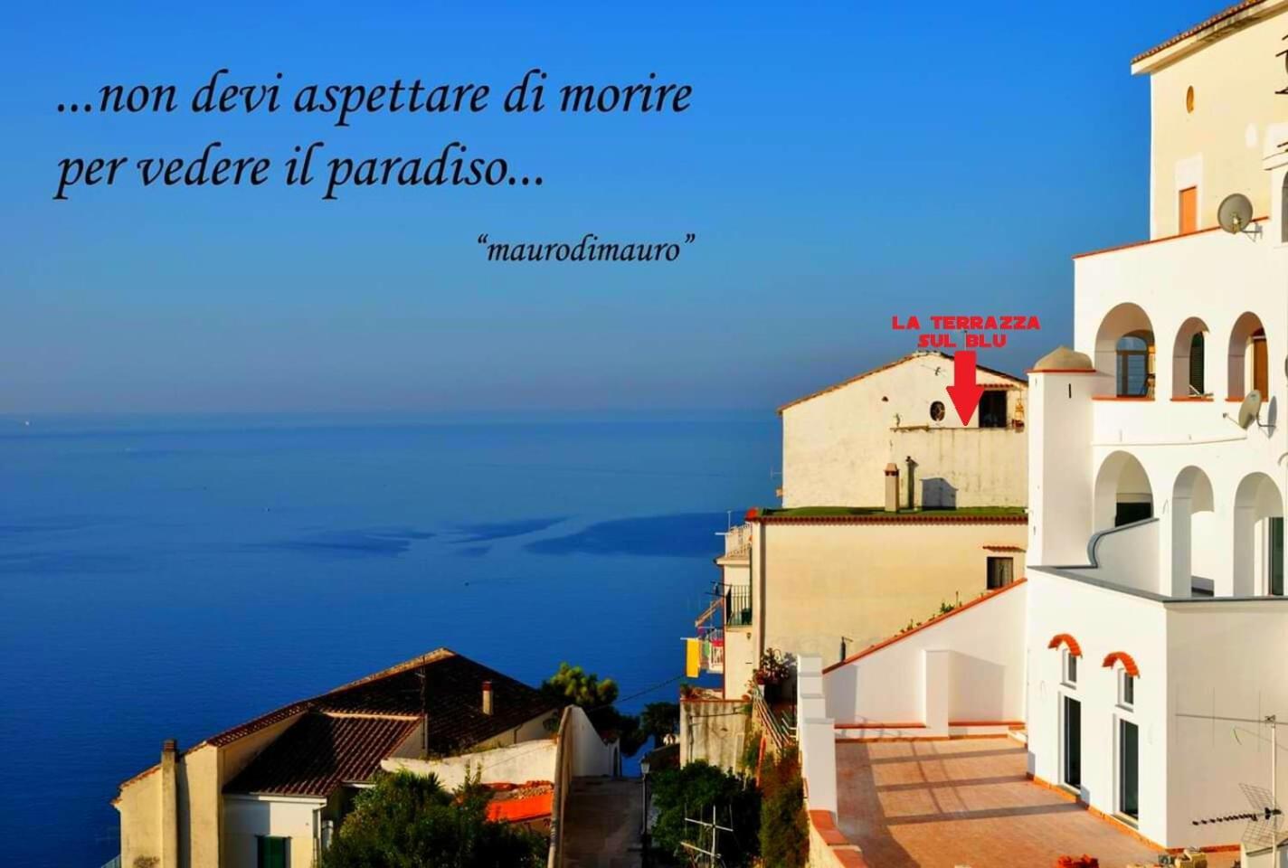 La Terrazza Sul Blu -Vista Mare- Apartment Vietri Bagian luar foto