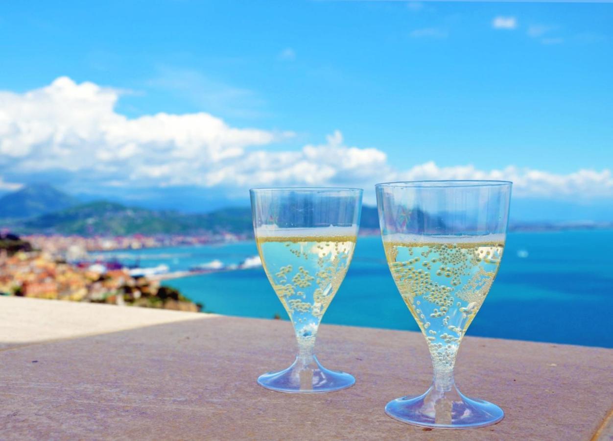 La Terrazza Sul Blu -Vista Mare- Apartment Vietri Bagian luar foto